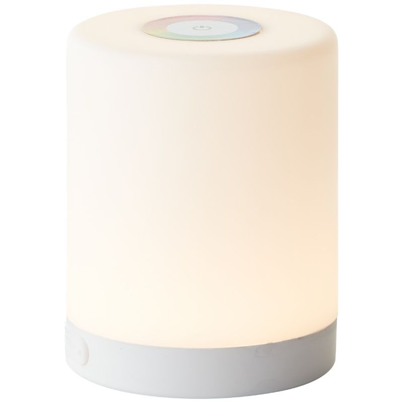 Lampă de masă copii albă modernă, Maezon, 1W, LED RGBW, IP44, cu întrerupător tactil