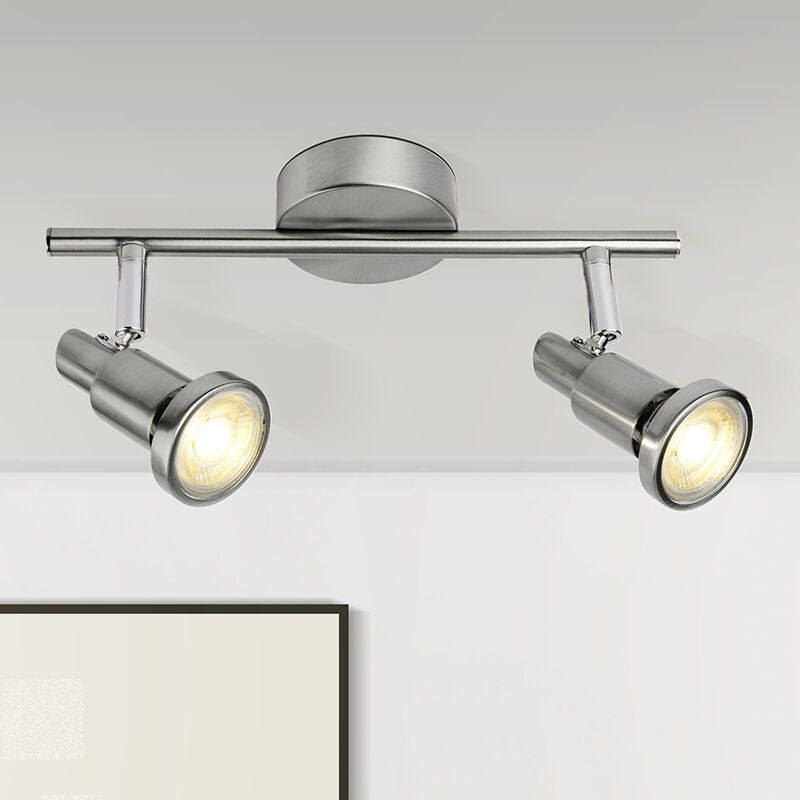 Spot LED de tavan crom din metal, Robel, 7W, LED 3000K Spot LED de tavan crom din metal, Robel, 7W, LED 3000K