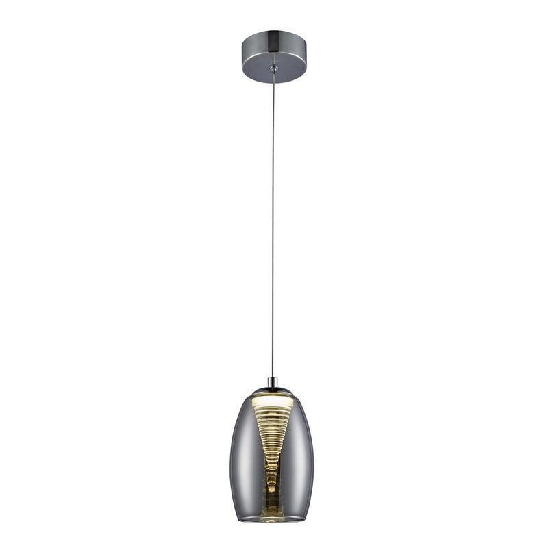 Lustră crom modernă, Aliyah, 5W, LED 3000K Lustră crom modernă, Aliyah, 5W, LED 3000K