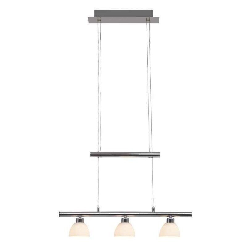 Lustră crom din sticlă, Tromp, 5W, LED 3000K, cu întrerupător tactil