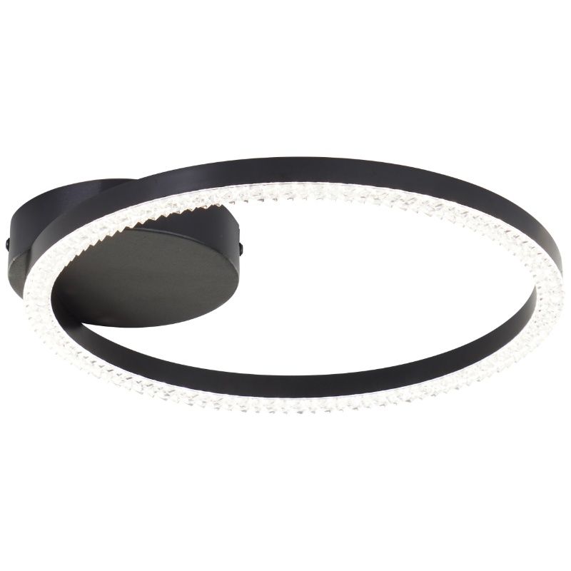 Plafonieră neagră design, Maladon, 12W, LED 4000K