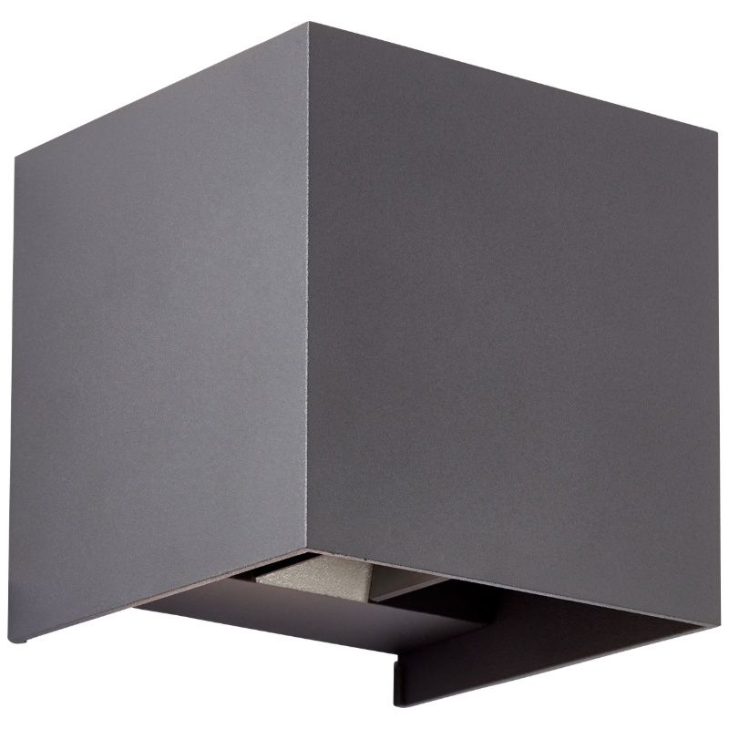 Aplică de perete up down gri modernă, Romar, 6,5W, LED 3000K, IP44