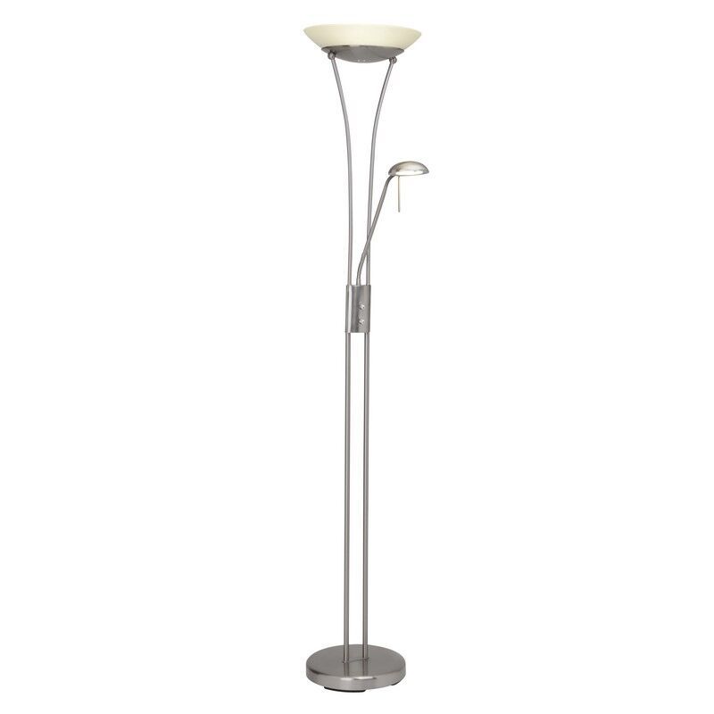 Lampă de citit crom din sticlă, Ivan, 18W, LED 3000K, con întrerupător