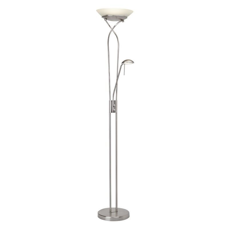 Lampă de citit crom modernă, Joann, 18W, LED 3000K, con întrerupător