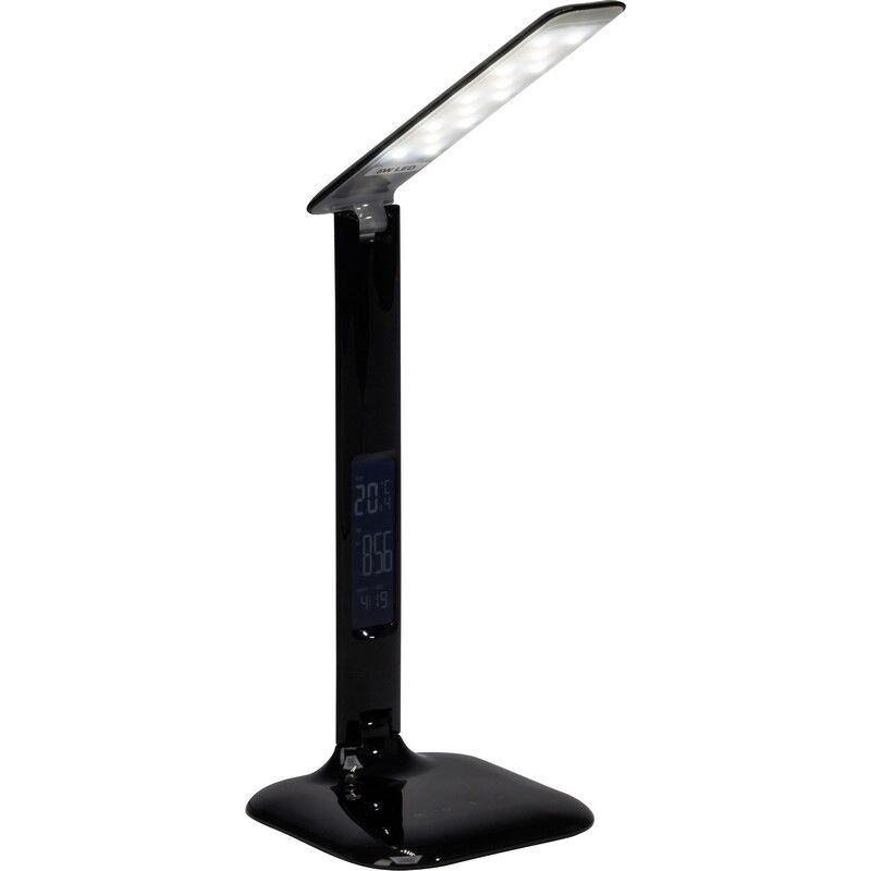 Lampă de birou neagră modernă, Naila, 5W, LED reglabil de la alb cald la alb rece, cu întrerupător tactil