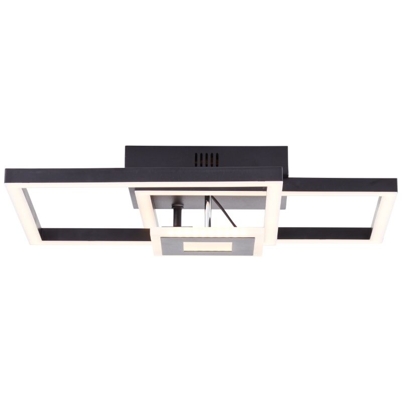 Plafonieră neagră design, Volkert, 22W, LED 3000K