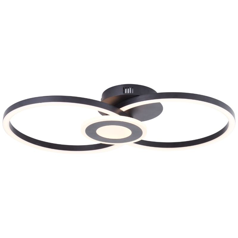 Plafonieră neagră design, Volkert, 24W, LED 3000K Plafonieră neagră design, Volkert, 24W, LED 3000K