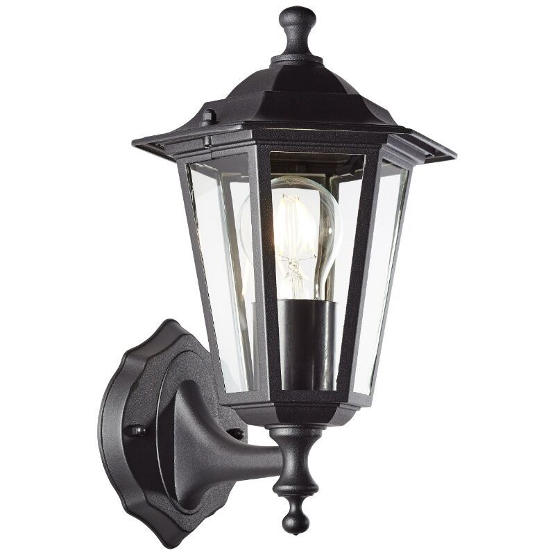 Lampă exterior neagră clasică, Radha, IP44