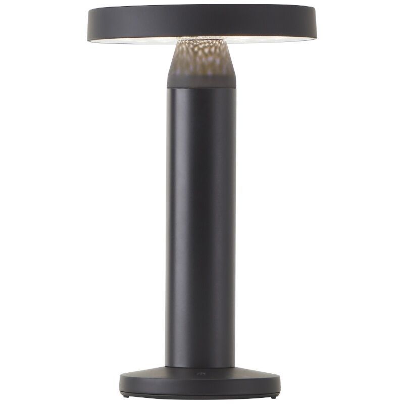 Lampă de masă reîncărcabilă neagră din metal, Kubilay, 2W, LED 4000K, IP44, con întrerupător Lampă de masă reîncărcabilă neagră din metal, Kubilay, 2W, LED 4000K, IP44, con întrerupător