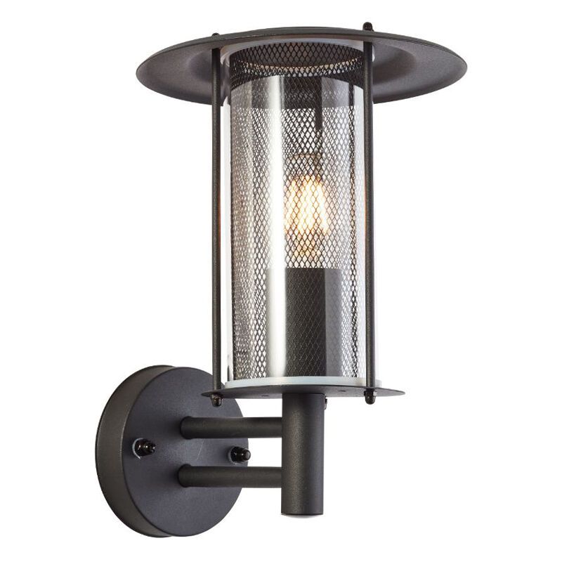 Lampă exterior neagră rustică, Gezina, IP44