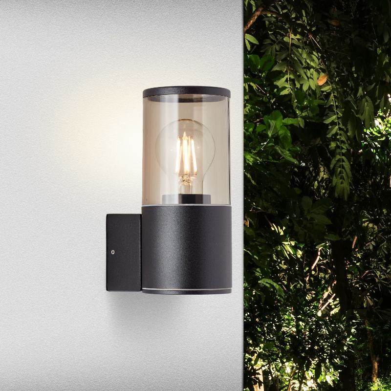 Lampă exterior neagră modernă, Sherwin, IP44