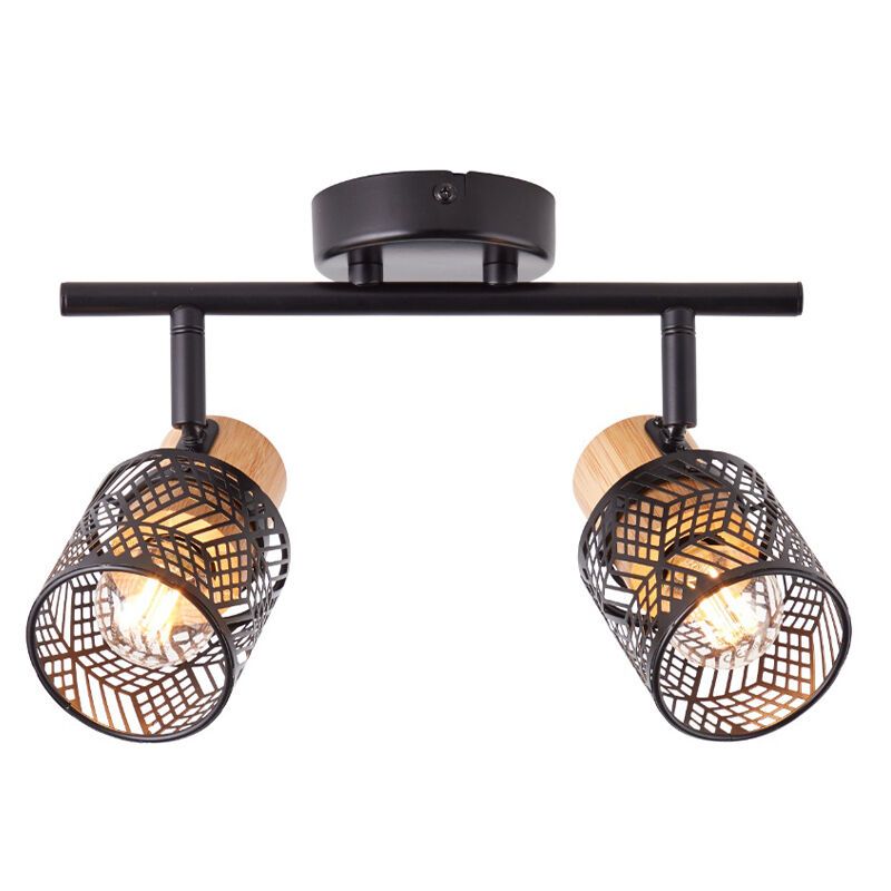 Spot LED de tavan negru industrial, Sherona