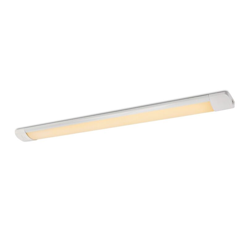 Bară LED 60 cm albă din plastic, Enrique, 20W, LED 3000K