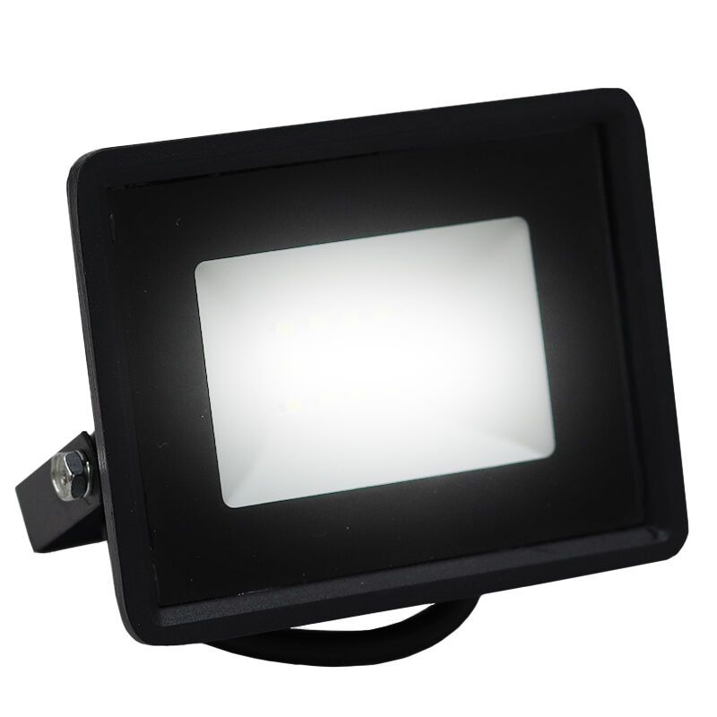 Proiector led negru din plastic, Boaz, 10W, LED 6500K, IP66