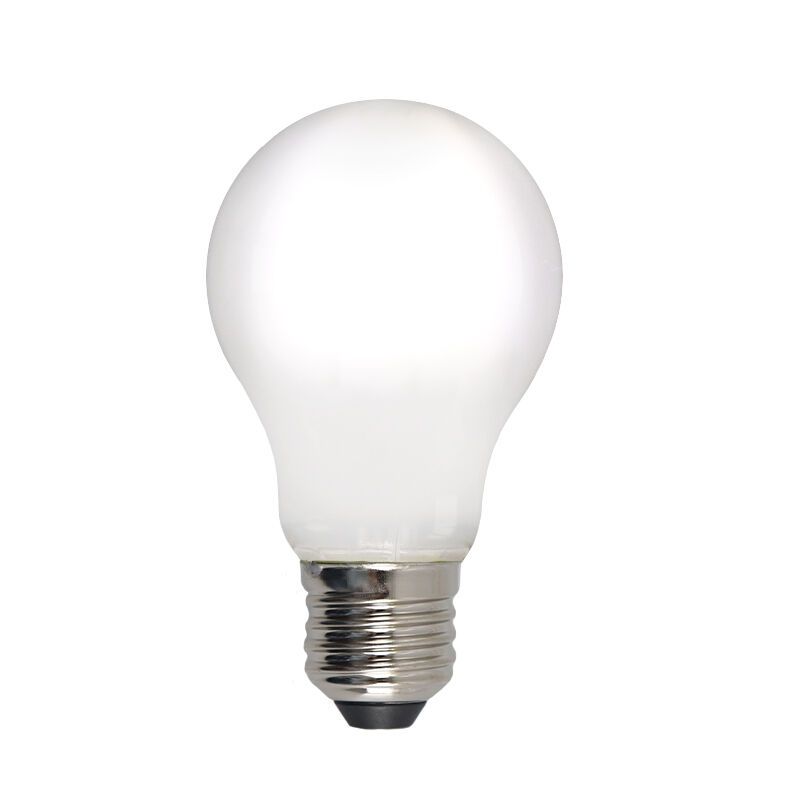 Lampă LED E27 Olucia cu intensitate reglabilă, A60, 5W, sticlă albă, 4000k