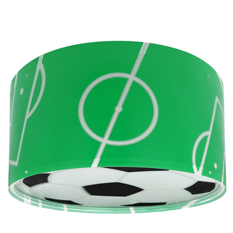 Plafonieră copii verde din plastic, Football
