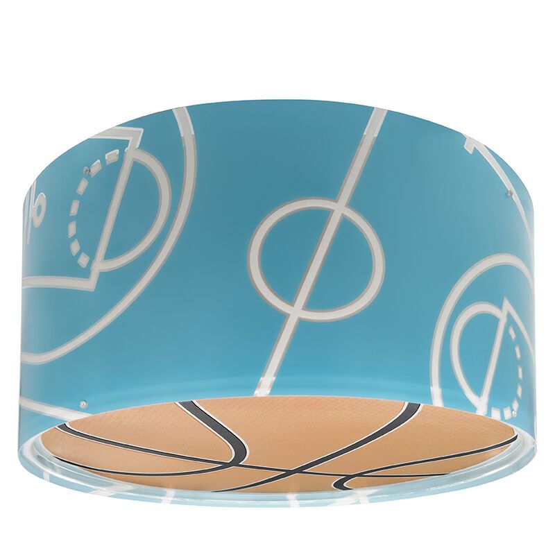 Plafonieră copii albastră din plastic, Basketball