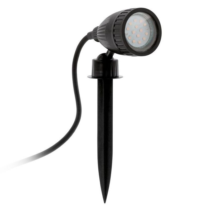 Spot de exterior cu țăruș negru din plastic, Judy, IP44 Spot de exterior cu țăruș negru din plastic, Judy, IP44