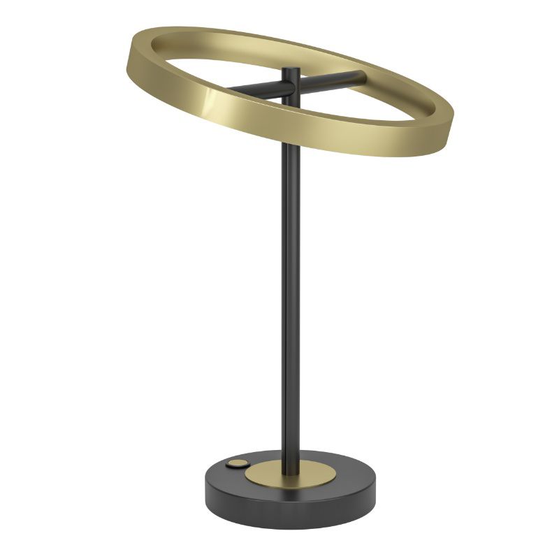 Lampă de masă alamă din metal, Buket, 10,5W, LED 3000K, cu întrerupător tactil