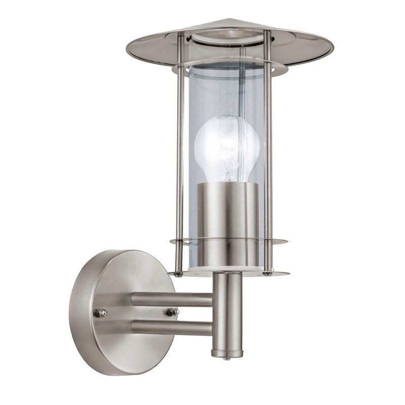 Lampă exterior argintie din oțel inoxidabil, Arabella, IP44