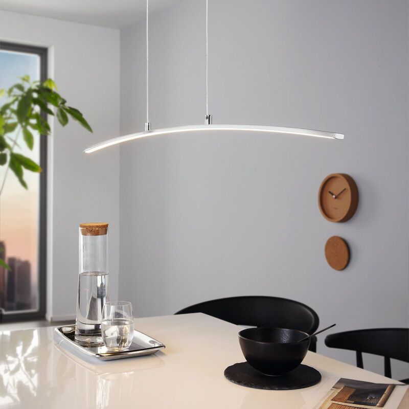 Lustră crom din aluminiu, Arantxa, 14W, LED 3000K