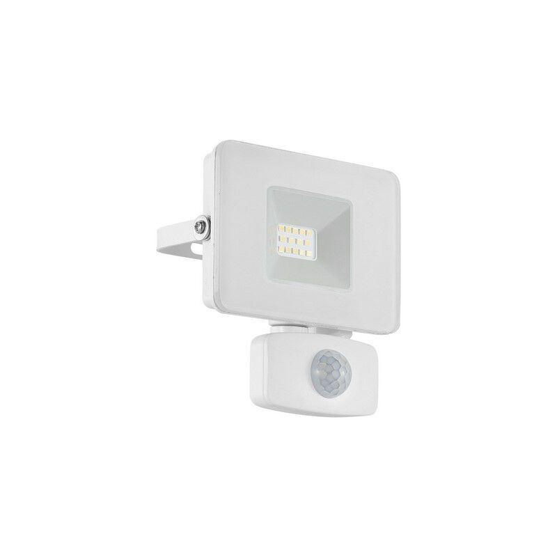 Aplică exterior cu senzor de mișcare albă din aluminiu, Joey, IP44