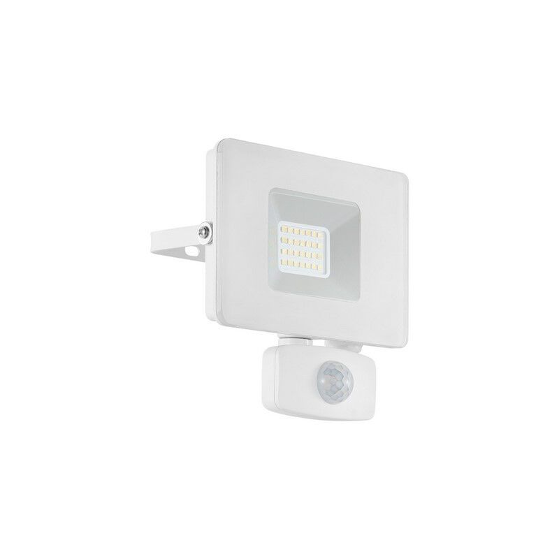 Aplică exterior cu senzor de mișcare albă din aluminiu, Joey, IP44