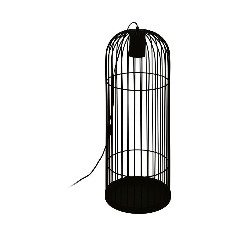 Lampadar negru din oțel, Dunia, con întrerupător