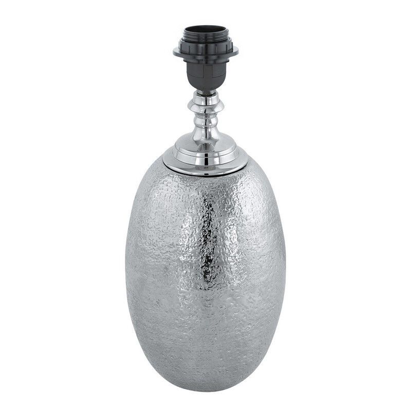 Lampă de masă fără abajur nichel din aluminiu, Abdel, con întrerupător
