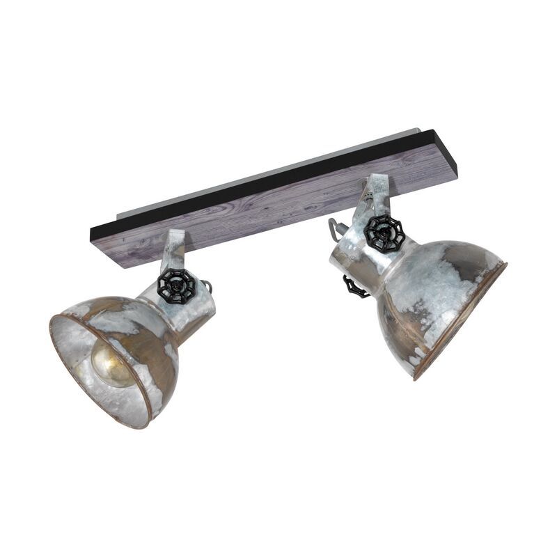 Spot LED de tavan maro din lemn, Angelina
