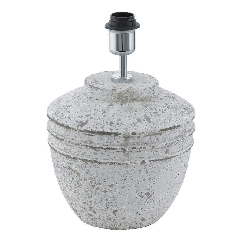 Lampă de masă fără abajur din ceramică gri, Alana, con întrerupător