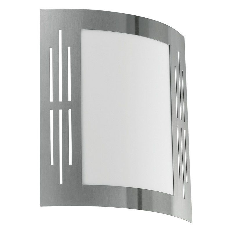 Lampă exterior argintie din plastic, Elyana, IP44