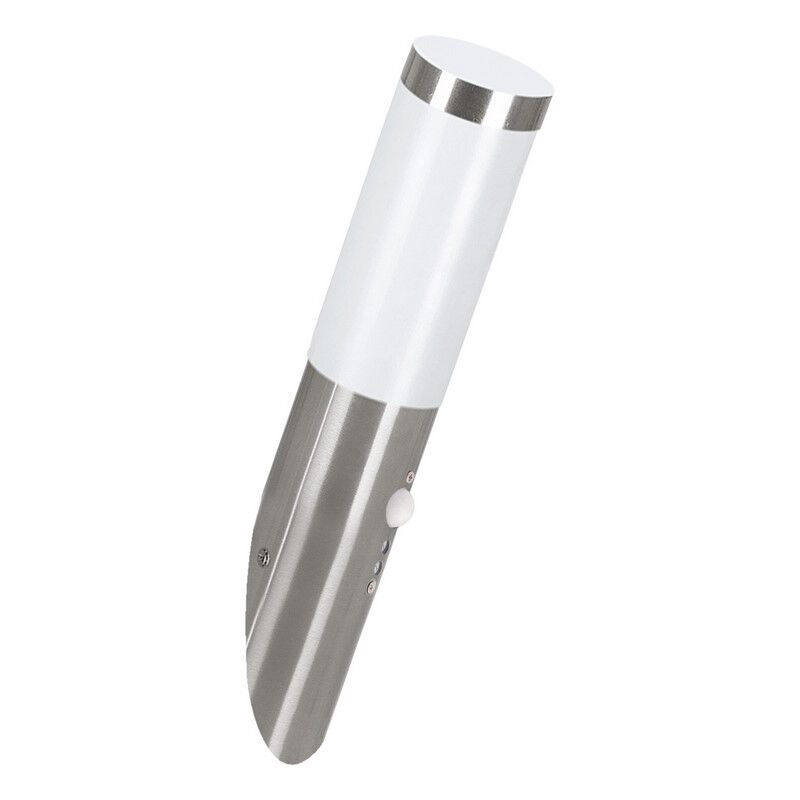 Aplică exterior cu senzor de mișcare argintie din plastic, Carlein, IP44