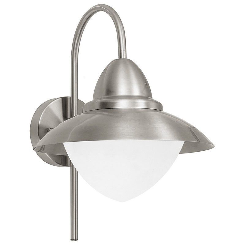 Lampă exterior argintie din sticlă, Elayza, IP44