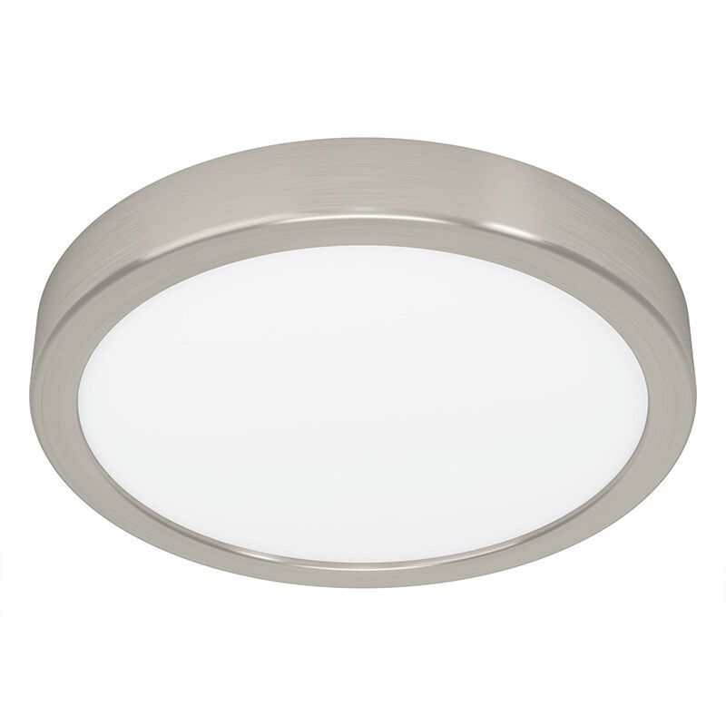 Lampă de tavan nichel din plastic, Geraldo, 17W, LED 3000K