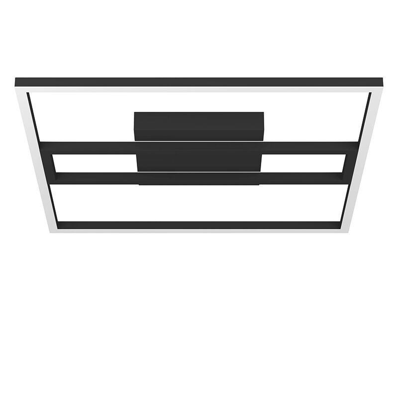 Plafonieră smart neagră din aluminiu, Cecilia, 21W, LED RGBW Plafonieră smart neagră din aluminiu, Cecilia, 21W, LED RGBW