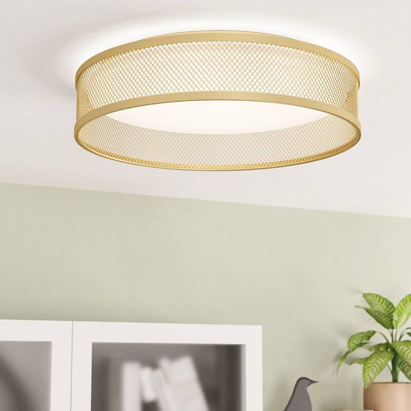 Lampă de tavan alamă din plastic, Jolene, 20W, LED 3000K Lampă de tavan alamă din plastic, Jolene, 20W, LED 3000K