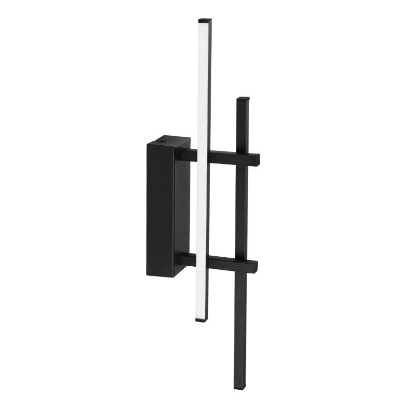 Aplică de perete neagră din aluminiu, Thera, 12W, LED 3000K