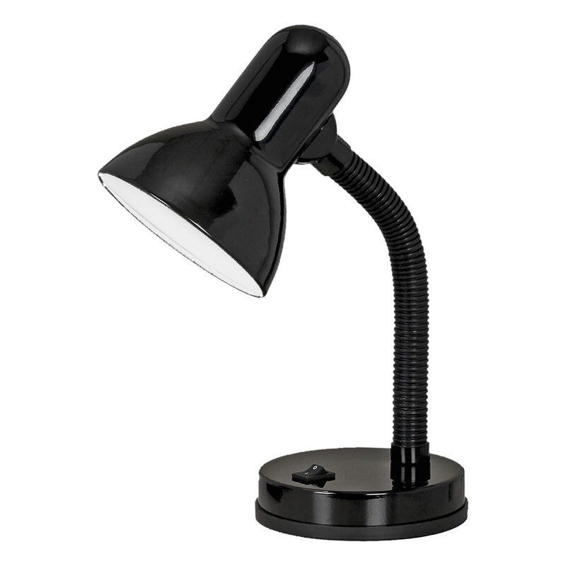 Lampă de birou neagră din plastic, Granza, con întrerupător