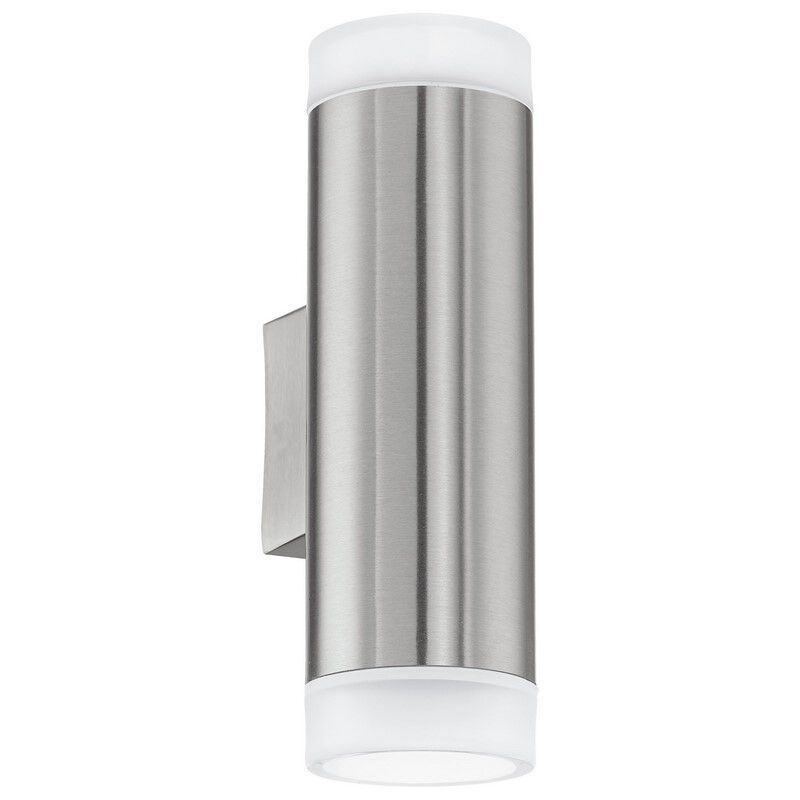 Aplică de perete up down argintie din plastic, Marlies, IP44