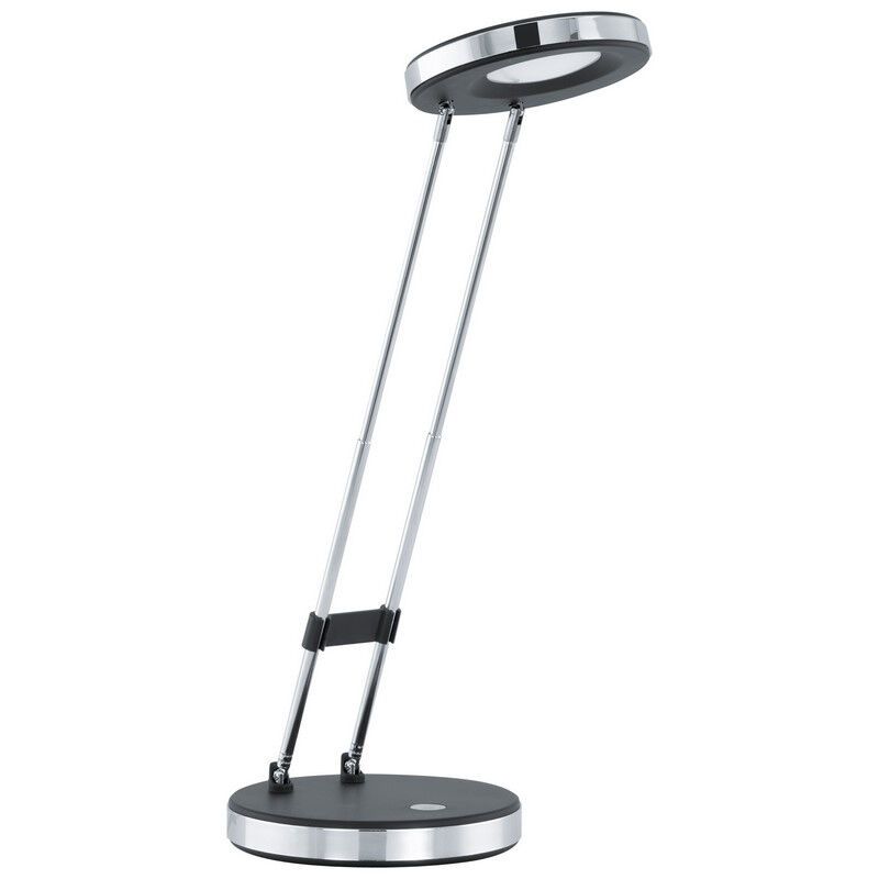 Lampă de birou neagră din plastic, Arie, 3W, LED 3000K, con întrerupător Lampă de birou neagră din plastic, Arie, 3W, LED 3000K, con întrerupător