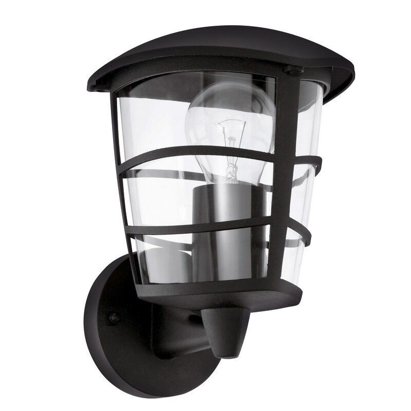 Lampă exterior neagră din plastic, Inas, IP44