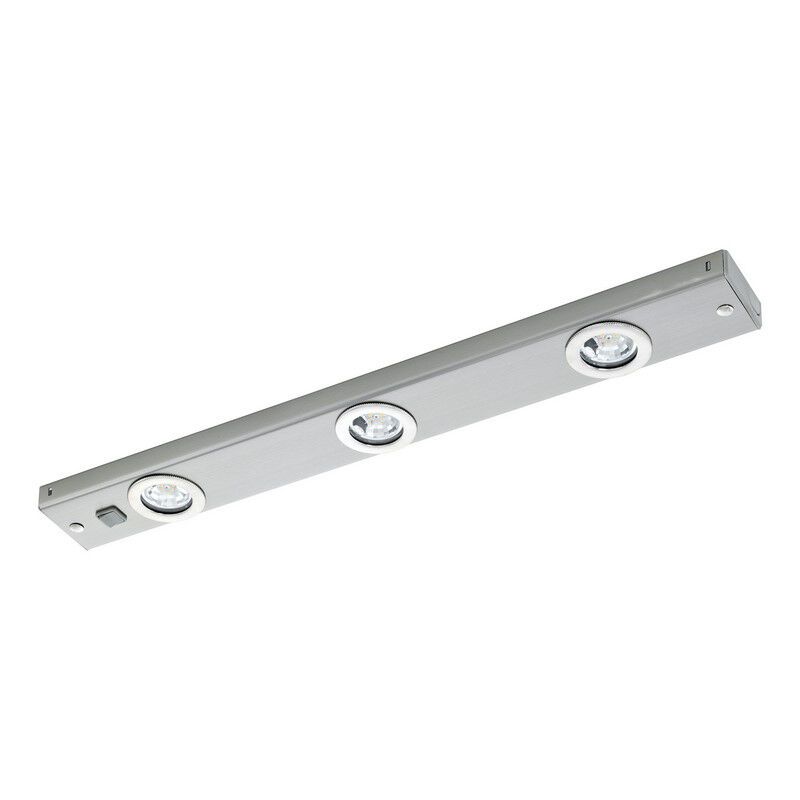 Plafonieră nichel din metal, Jary, 2W, LED 3000K, con întrerupător