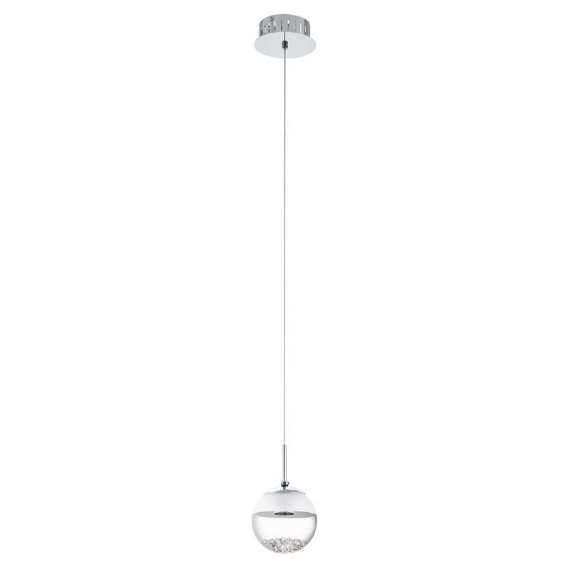 Lustră crom din sticlă, Jorg, 5W, LED 3000K