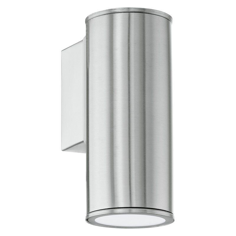 Lampă exterior argintie din oțel inoxidabil, Marlies, IP44