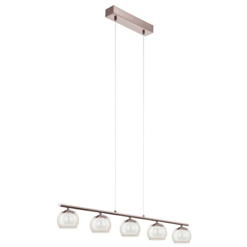 Lustră nichel din sticlă, Riviera, 3W, LED 3000K