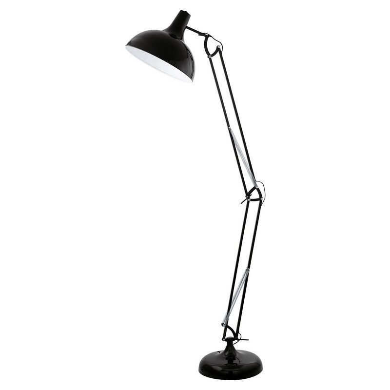 Lampadar negru din metal, Josha, con întrerupător Lampadar negru din metal, Josha, con întrerupător
