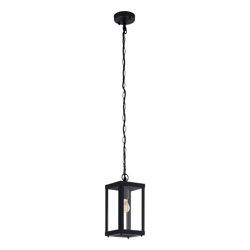 Lampă exterior neagră din oțel, Alihan, IP44