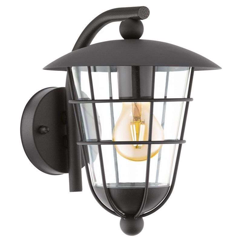 Lampă exterior neagră din plastic, Alise, IP44 Lampă exterior neagră din plastic, Alise, IP44