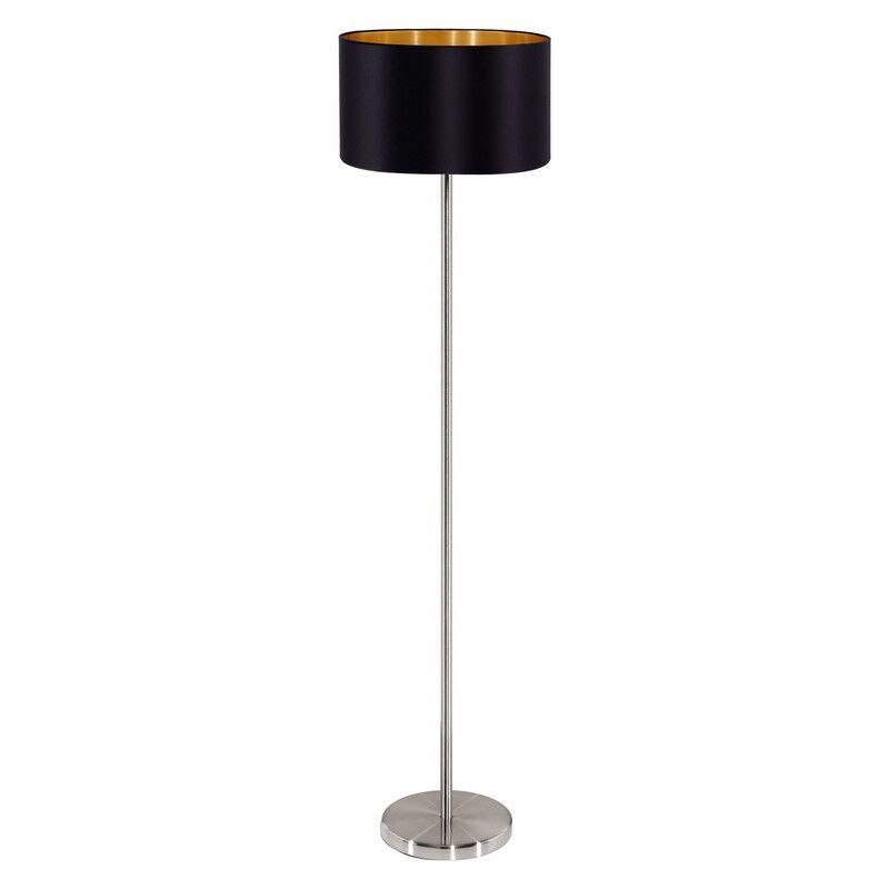Lampadar auriu din textil, Terme, con întrerupător
